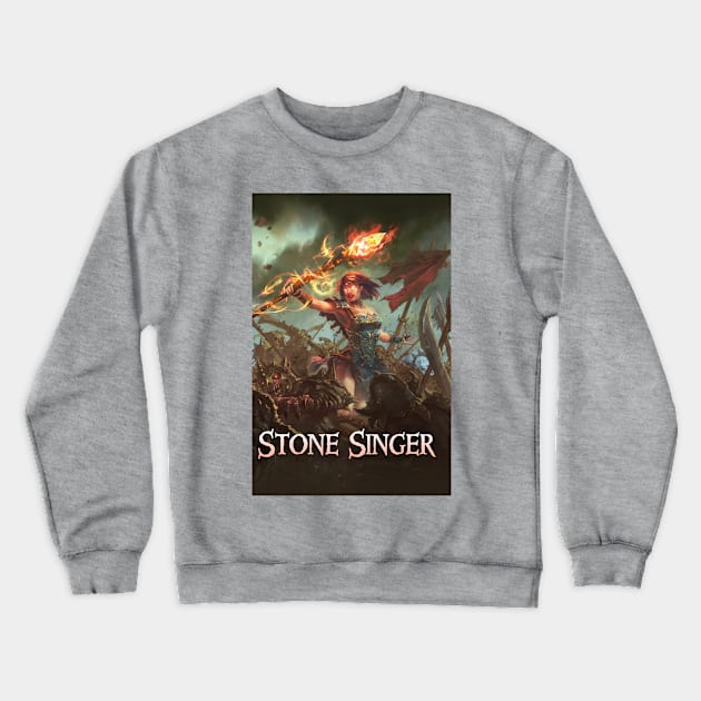 Stone Singer: Word and Deed Crewneck Sweatshirt by Joseph J Bailey Author Designs